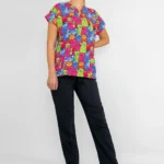 Green Cats Medical Scrub -Vet - pediatric-Dental