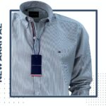 Cotton Basic Men Striped Shirt