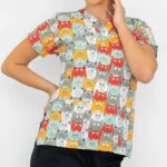 Medical Scrub Colored Cats Unisex