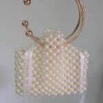 Hand Made White Pearls Bag