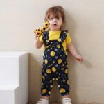 Smile Face Print Gabardine Jumpsuit