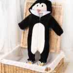 Quilted Padded Baby Fur Printed Jumpsuit