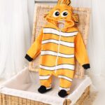 Quilted Padded Baby Fur Printed  Jumpsuit